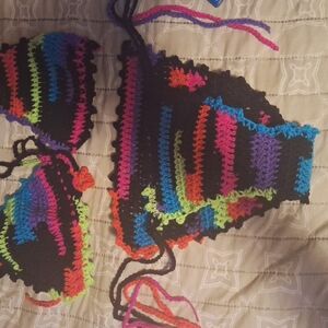 Colorful Crochet Bikini Top